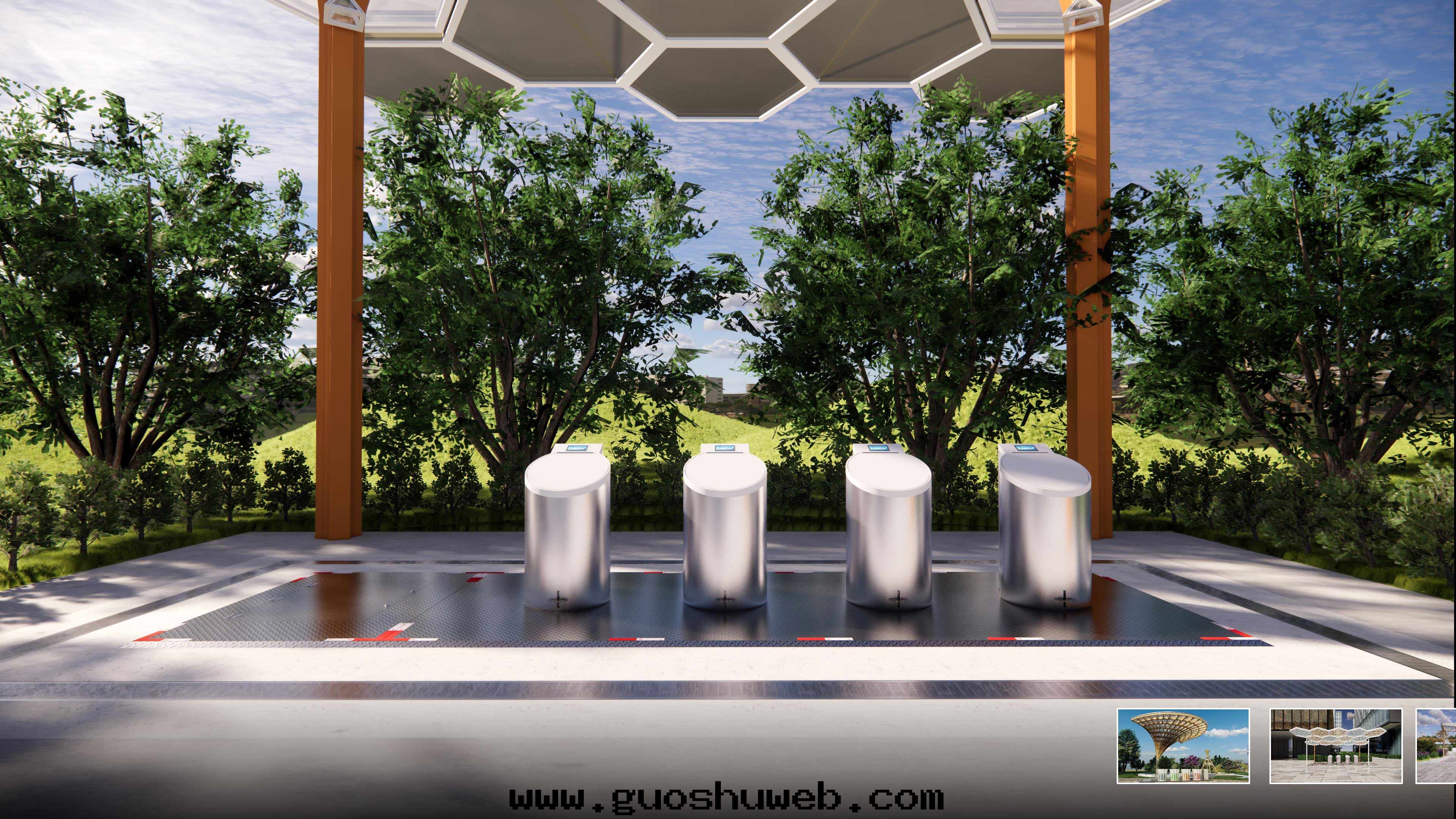 智能(néng)地(dì)埋式垃圾收集桶(tǒng)系(xì)統